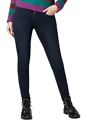 Timezone Damen Slim EnyaTZ Womanshape Freizeithose, Night Blue wash, 26 von Timezone