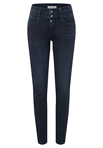 Timezone Damen Slim Enyatz Womanshape Freizeithose, Night Blue Wash, 30W / 30L EU von Timezone