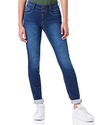 Timezone Damen Slim EnyaTZ Womenshape, Intense Blue Wash, 30W / 30L EU von Timezone