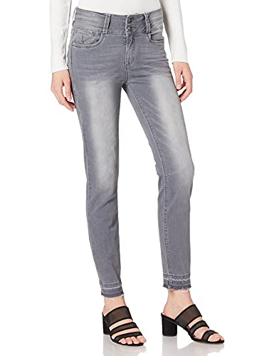 Timezone Damen Slim EnyaTZ Womenshape Jeans, Rock Grey wash, 26 von Timezone