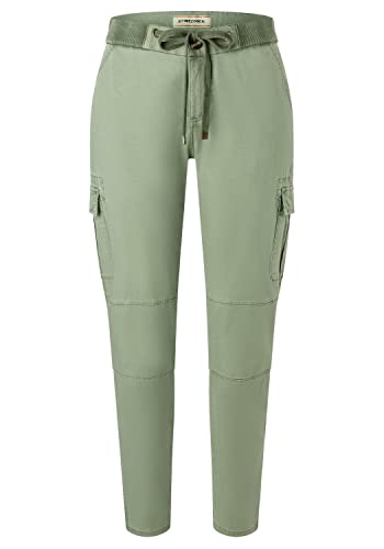 Timezone Damen Slim MalikaTZ 7/8 Freizeithose, Oil Green, 27 von Timezone