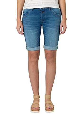 Timezone Damen Slim NaliTZ Jeans-Shorts, Opal Blue Wash 3485, 31 von Timezone