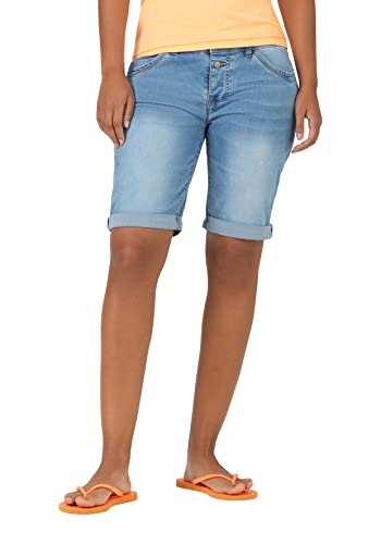 Timezone Damen Slim NaliTZ Shorts, Sky mid Blue wash, 27 von Timezone