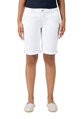 Timezone Damen Slim Nalitz Shorts, Weiß (Pure White 0100), W26(Herstellergröße:26) von Timezone