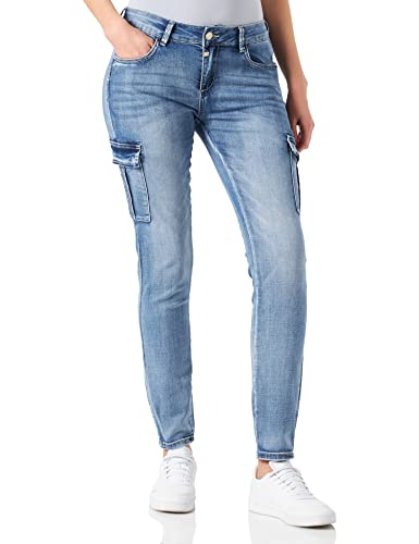 Timezone Damen Slim NoriTZ Jeans, Summer Breeze wash, 32/30 von Timezone