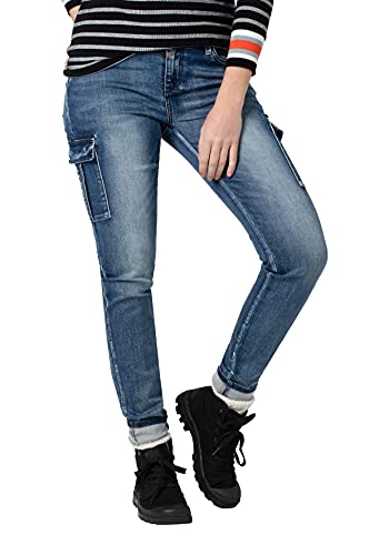 Timezone Damen Slim Noritz Freizeithose, Blue Patriot Wash, 30W / 32L EU von Timezone