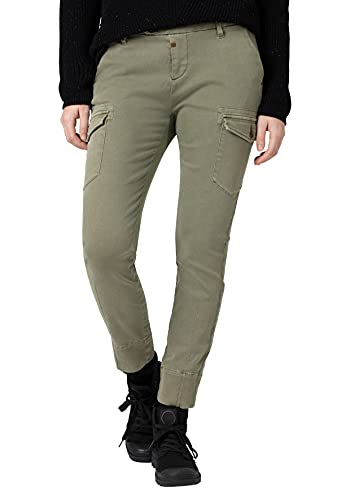 Timezone Damen Slim Sendaitz 7/8 Freizeithose, Combat Green, 24W Regular EU von Timezone