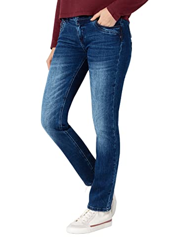 Timezone Damen Slim TahilaTZ Jeans, Lush Blue wash, 25/32 von Timezone