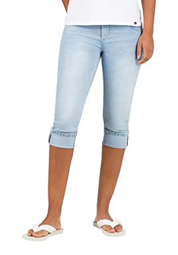 Timezone Damen Slim TaliTZ 3/4 Shorts, extra Bleach wash, 27 von Timezone