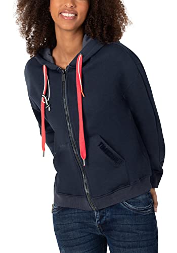 Timezone Damen Sporty Zip Jacket Sweatshirt, total Eclipse, XS von Timezone