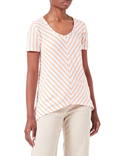 Timezone Damen Striped A-Shape T-Shirt, White Melon Stripe, L von Timezone