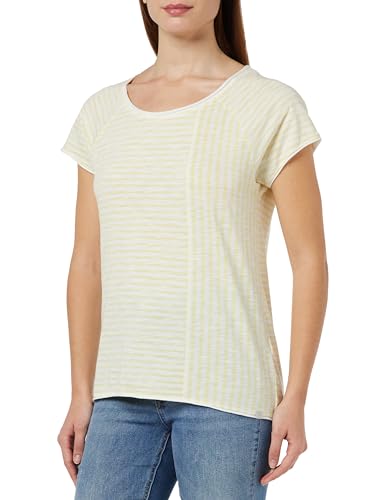 Timezone Damen Striped Raglan T-Shirt, gelb, Large von Timezone