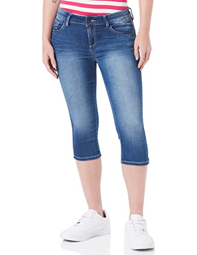 Timezone Damen 3/4 Tight AleenaTZ 3 4, Blue Denim Wash, 26W EU von Timezone