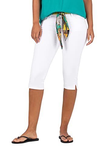 Timezone Damen Tight AleenaTZ 3/4 Shorts, Pure White, 31 von Timezone