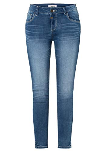 Timezone Damen Tight AleenaTZ 7/8 Jeans, Aqua Blue Wash 3039, 25 von Timezone