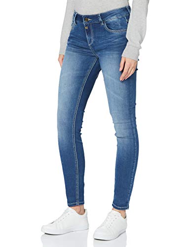 Timezone Damen Strakke Aleenatz Jeans, Blue Denim Wash, 26W / 30L EU von Timezone