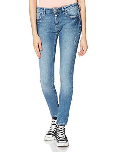 Timezone Damen Tight AleenaTZ Womenshape Freizeithose, Cheeky Blue wash, 28 von Timezone