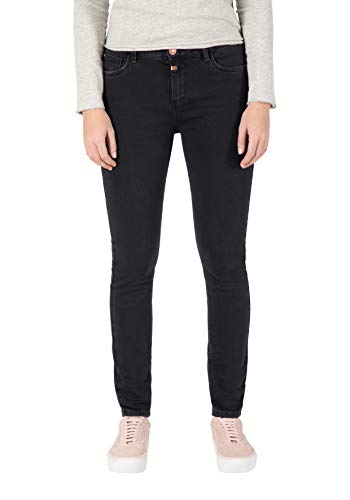 Timezone Damen Tight AleenaTZ Womenshape Jeans, Dull Black wash, 28/32 von Timezone