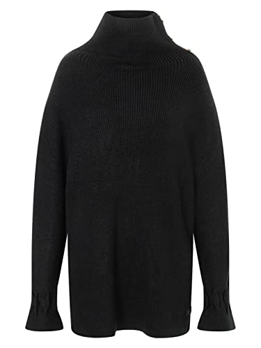 Timezone Damen Turtleneck Knit Pullover, Black, L von Timezone