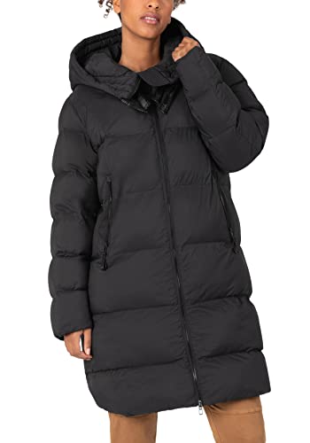 Timezone Damen Volume Coat, Black, S von Timezone