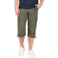 Timezone Herren 3/4 Cargo Hose LOOSE MILESTZ SHORT Mid Waist Loose Fit - Olive Blau Beige Timezone Herren 3/4 Cargo Hose LOOSE MILESTZ SHORT Mid Waist Loose Fit - Olive Blau Beige von Timezone
