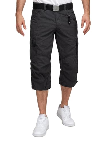 Timezone Herren 3/4 Cargo Shorts mit Gürtel und Seitentaschen 24-10006 MilesTZ Black Minimal W40 Timezone Herren 3/4 Cargo Shorts mit Gürtel und Seitentaschen 24-10006 MilesTZ Black Minimal W40 von Timezone