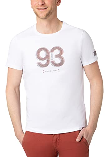 Timezone Herren 93 tech T-Shirt, Pure White, L von Timezone