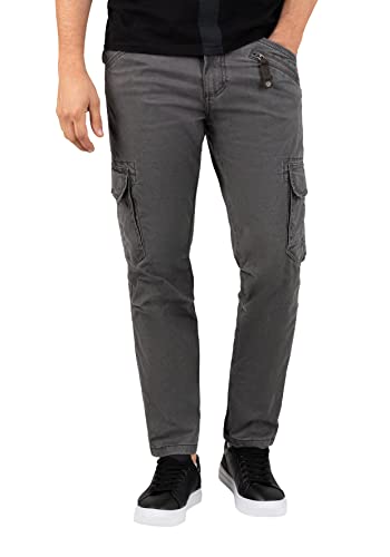 Timezone Herren Almindelig Bentz Freizeithose, Charcoal Grey, 30W / 32L EU von Timezone