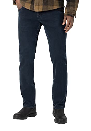 Timezone Herren Almindelig Eliaztz Jeans, Black Blue Wash, 31W / 34L EU von Timezone