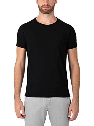 Timezone Herren Basic Slub T-Shirt, Schwarz (Caviar Black 9151), X-Large (Herstellergröße:XL) von Timezone
