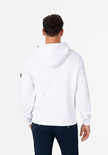 Timezone Herren Basic Type Hoodie Kapuzenpullover, Pure White, M von Timezone