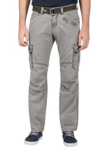 Timezone Herren BenitoTZ Cargo Pants incl. Belt Hose, Grün (Dusty Olive 4175), W30/ L34 von Timezone