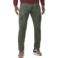 Timezone Herren Cargo Hose REGULAR BENTZ - Regular Fit - Beige Blau Grau Grün von Timezone