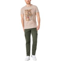 Timezone Herren Cargo Hose REGULAR BENTZ - Regular Fit - Braun Grau Grün Blau Beige von Timezone