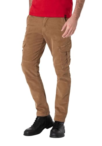 Timezone Herren Cargo Hose Regular NIKLASTZ - Regular Fit - Grau Blau Grün Braun, Größe:29W / 32L, Farbe:Peanut Brown 6095 von Timezone