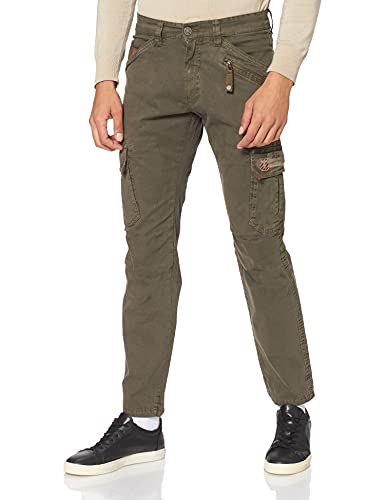 Timezone Herren Regular RogerTZ Freizeithose, Army Olive, 30W / 32L von Timezone