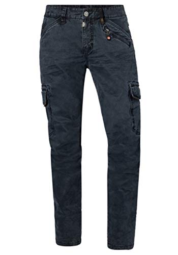 Timezone Herren Cargohose BenTZ - Grau - Dark Night Wash, Größe:W 30 L 32, Farbe:Dark Night Blue (3115) von Timezone