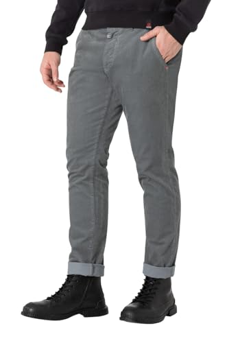 Timezone Herren Chino Hose Regular LUITZ - Regular Fit - Grau Braun Grün W29-W38, Größe:31W / 34L, Farbe:Iron Grey 8018 von Timezone