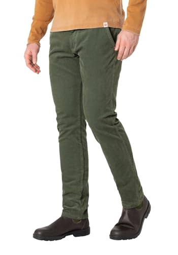 Timezone Herren Chino Hose Regular LUITZ - Regular Fit - Grau Braun Grün W29-W38, Größe:34W / 34L, Farbe:Forest Green 4143 von Timezone