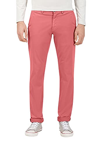 Timezone Herren Chino Hose Spencer TZ (W29, Washed Berry red) von Timezone