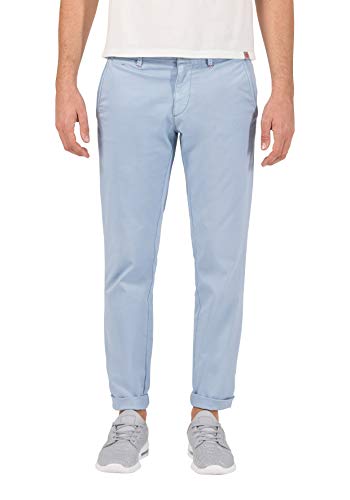 Timezone Herren Chino Hose Spencer TZ (W30, Washed Light Blue) von Timezone