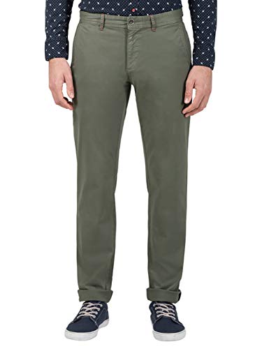 Timezone Herren Chino Hose Spencer TZ (W30, Washed Oliv) von Timezone