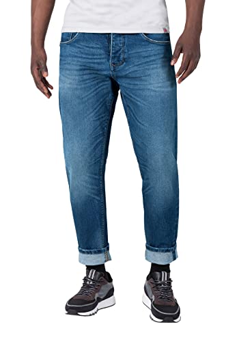 Timezone Herren Comfort MatzTZ Jeans, Dark riged wash, 32/32 von Timezone