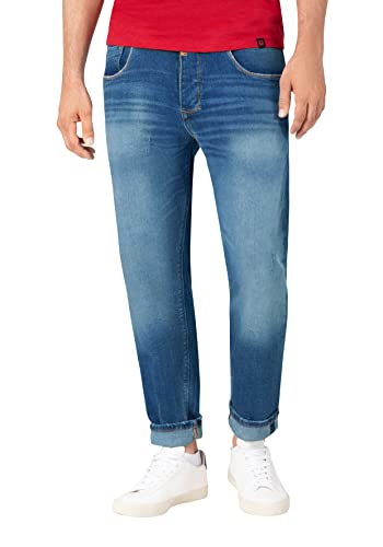 Timezone Herren Comfort MatzTZ Jeans, Light riged wash, 30/32 von Timezone