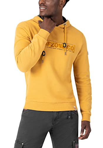 Timezone Herren Cosy Hoodie Kapuzenpullover, Amber Yellow, 3XL von Timezone