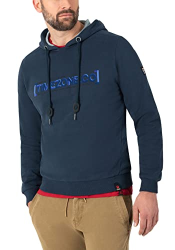 Timezone Herren Cosy Hoodie Kapuzenpullover, total Eclipse, S von Timezone