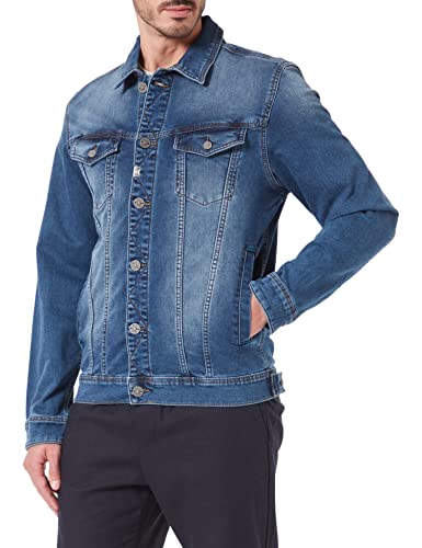 Timezone Herren Denim Jacket Jeansjacke, Athletic Blue wash, M von Timezone