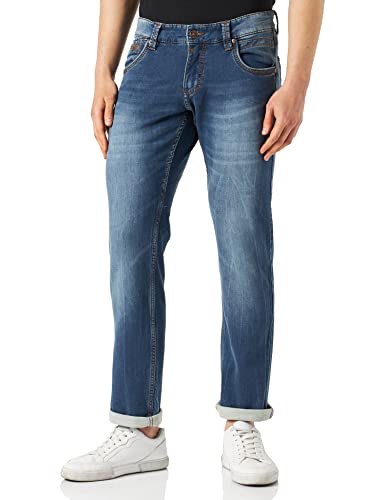 Timezone Herren Edwardtz Slim Jeans, Blau (White Used wash 3300), 33W / 32L von Timezone