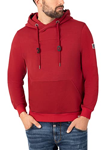 Timezone Herren Future Hoodie Kapuzenpullover, Chilli red, L von Timezone