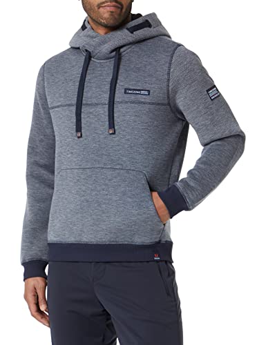 Timezone Herren Hi-Tech Hoodie Kapuzenpullover, total Eclipse Melange, M von Timezone